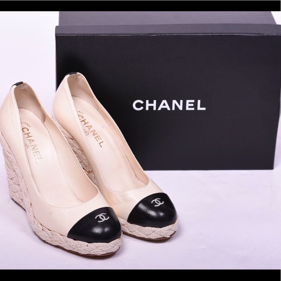 chanel cap toe espadrilles